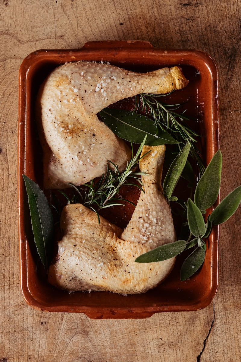 Slow Grown Chicken Leg