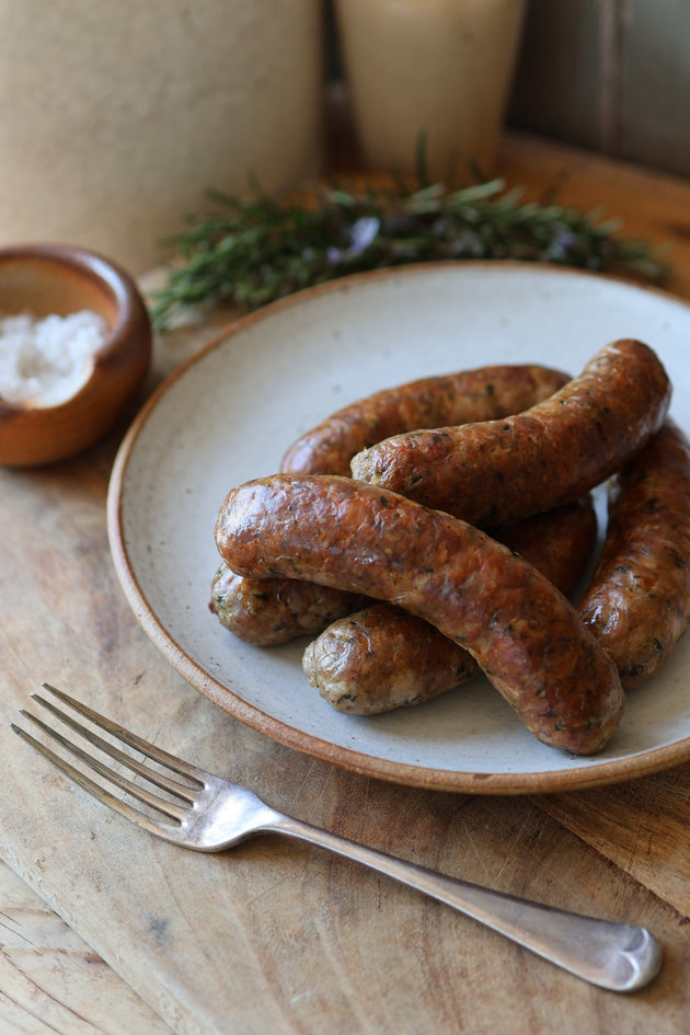 Native Breed, Rustic Garlic & Herb Sausages
