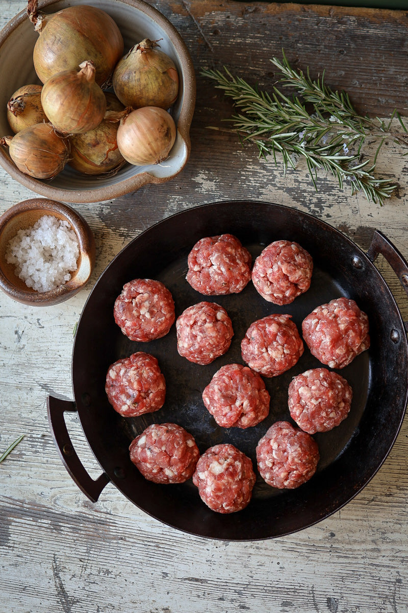 Grass Fed Handmade, Beef & Pork Meatballs